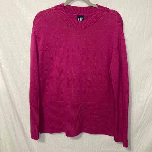 Gap Women's Size Small Pink Crewneck Knit Sweater - Picture 1 of 10